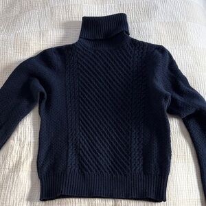 Equipment Midnight Blue Turtleneck Sweater